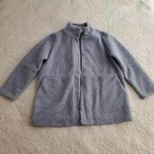 Cute Pastel Periwinkle Coat with Pockets